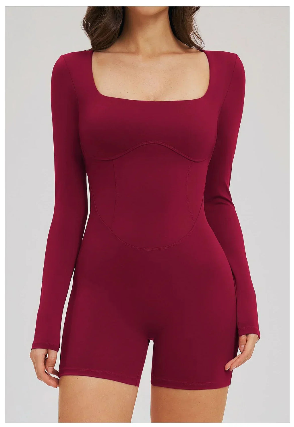 Backless Scrunch Romper - Short-Sleeve Push-Up Bodysuit