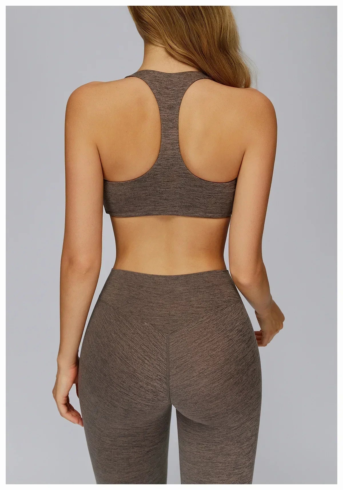 V-Neck Sports Bra with Removable Pads - Quick-Dry Push-Up