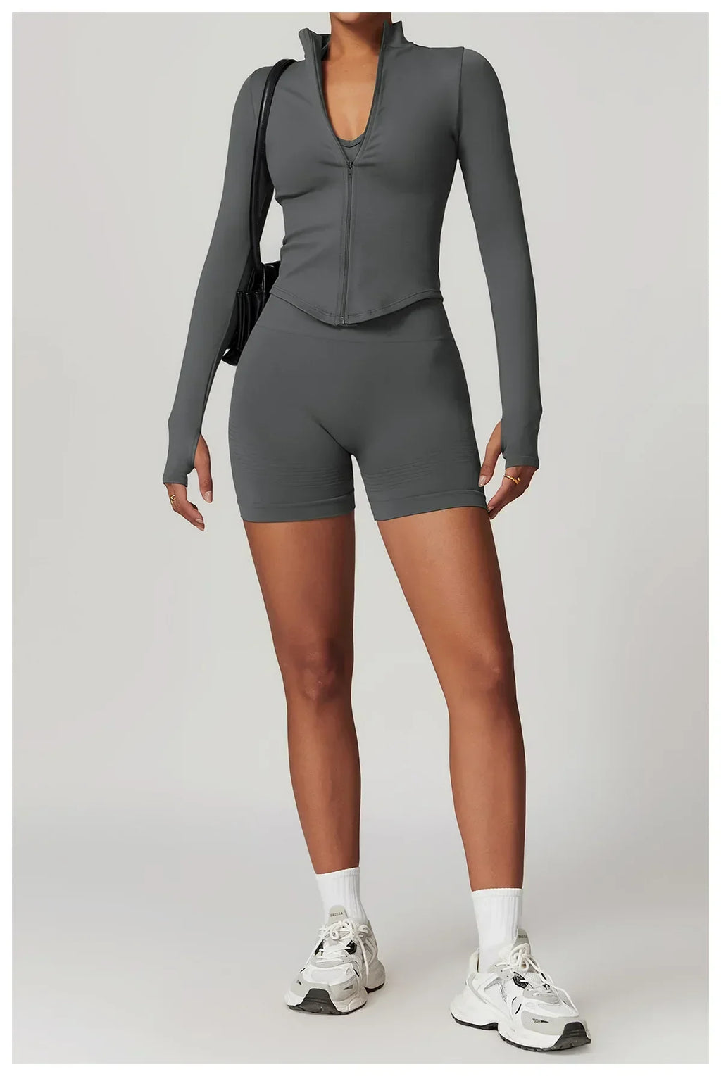 2-Piece Seamless Set - High-Waist Leggings & Top Tracksuit