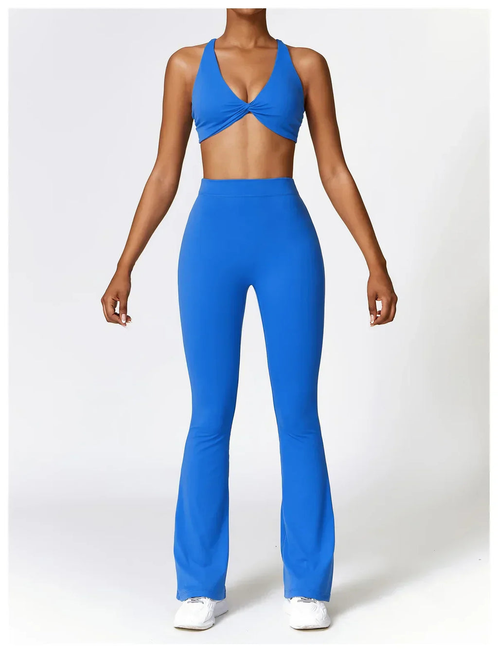 V-Hip Flare Yoga Pants - High-Waist Wide-Leg Leggings