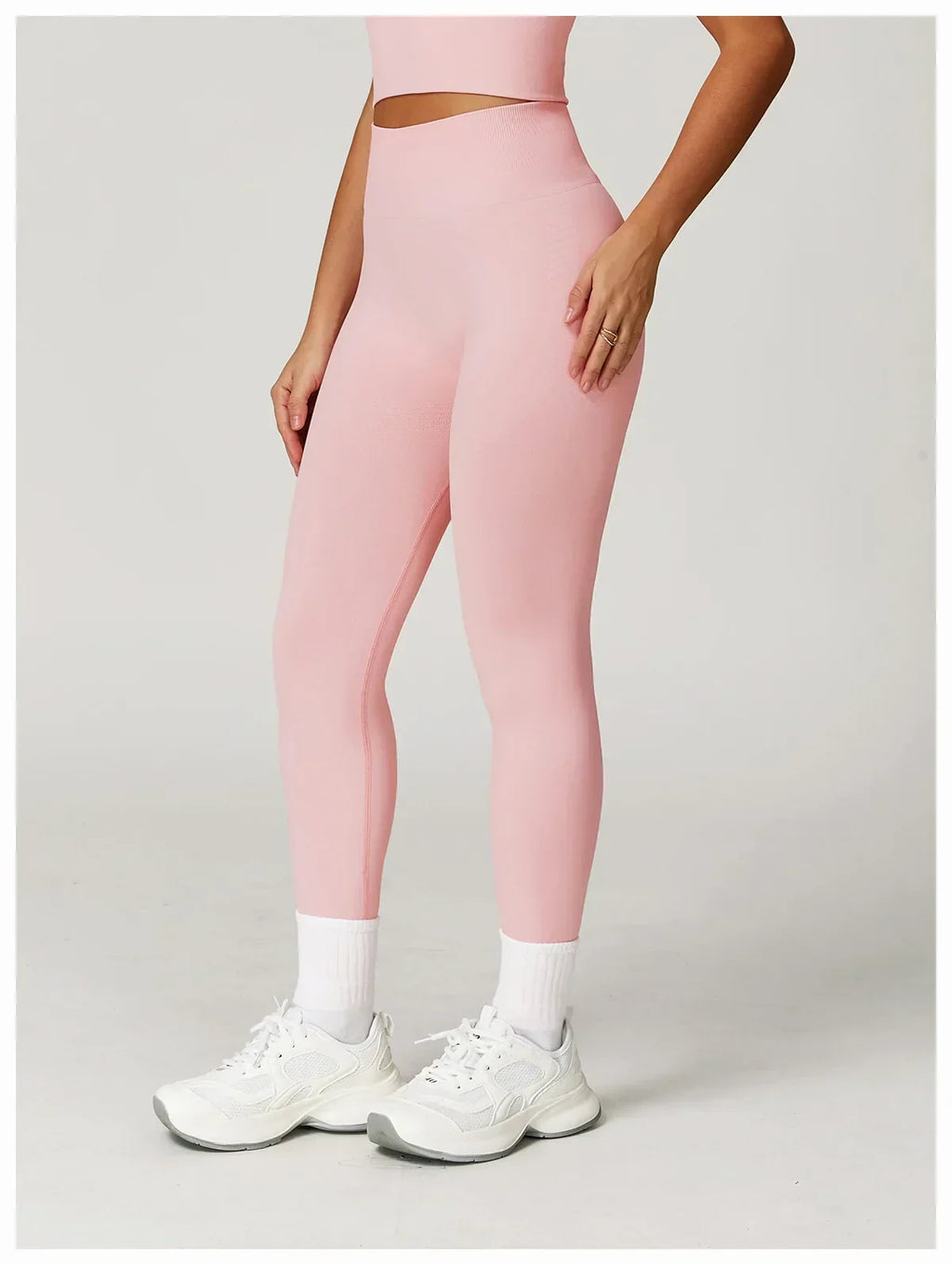 High-Waist Push-Up Leggings - Breathable Yoga & Running Tights