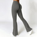 V-Hip Flare Yoga Pants - High-Waist Wide-Leg Leggings