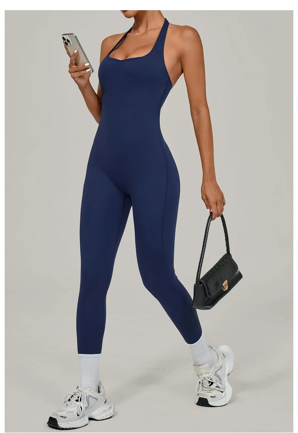 Push-Up Yoga Overalls - Women's Fitness Jumpsuit Set