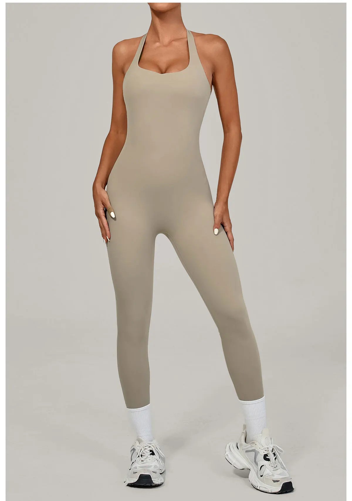 Push-Up Yoga Overalls - Women's Fitness Jumpsuit Set