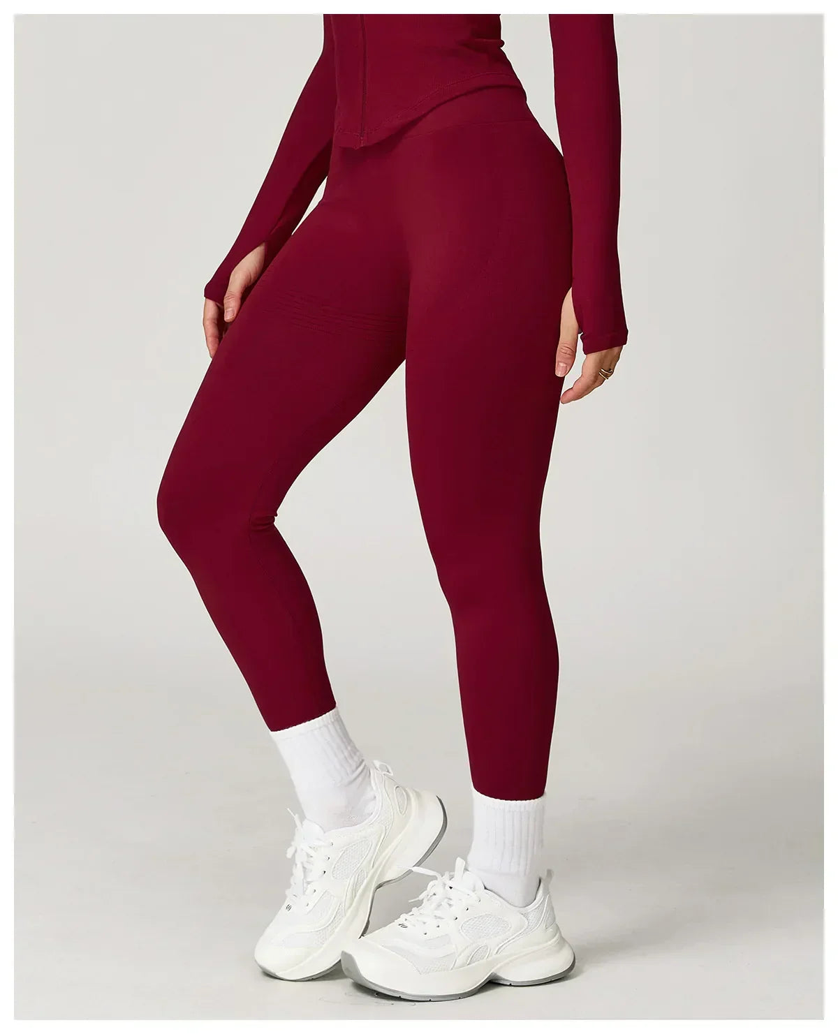 High-Waist Push-Up Leggings - Breathable Yoga & Running Tights