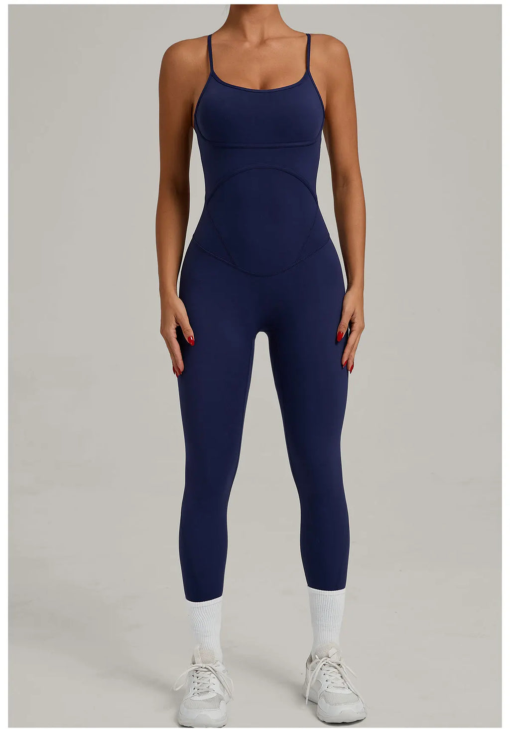 Scrunch Backless Romper - Women's One-Piece Yoga Jumpsuit