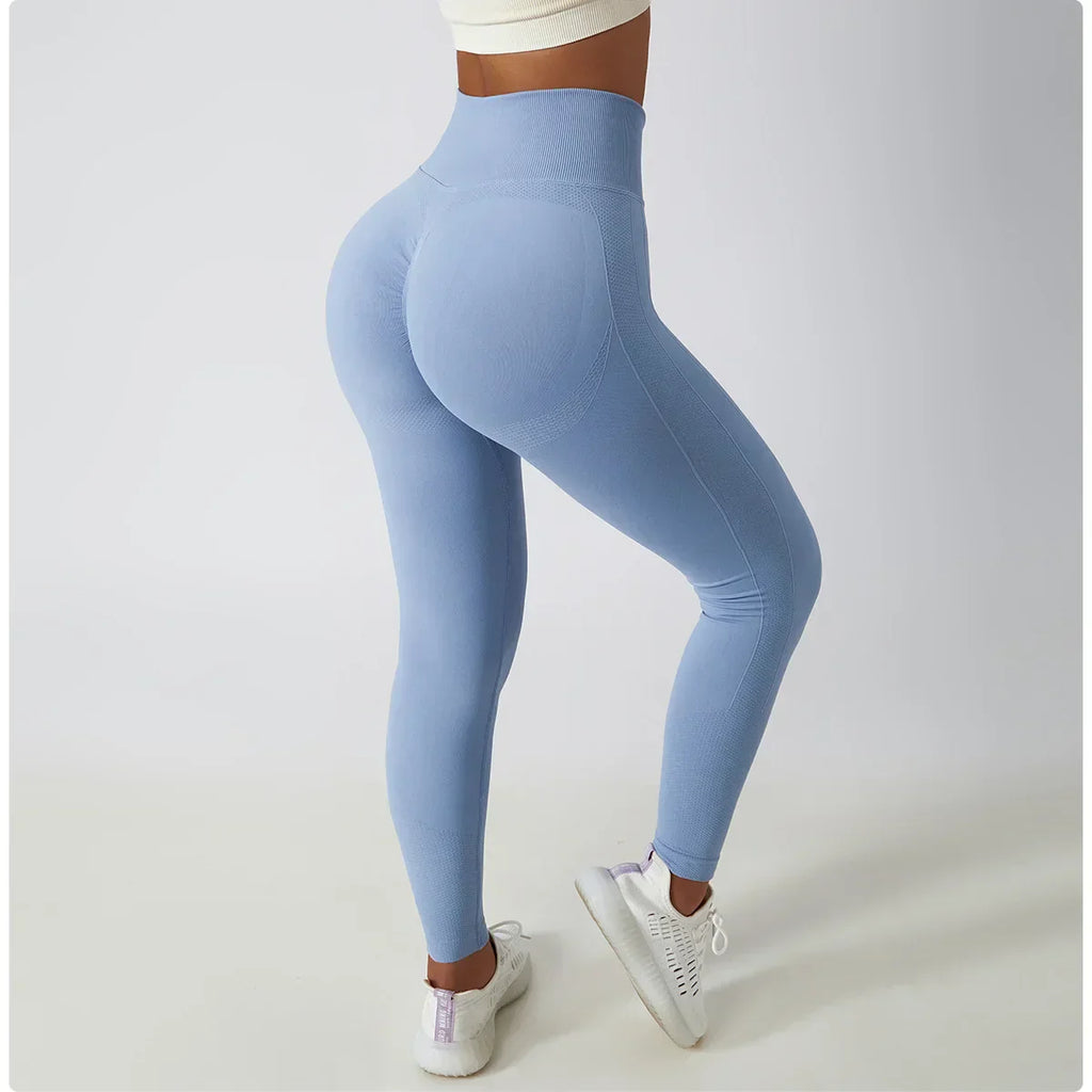 Seamless Scrunch-Butt Leggings - High-Waist Push-Up Yoga Pants