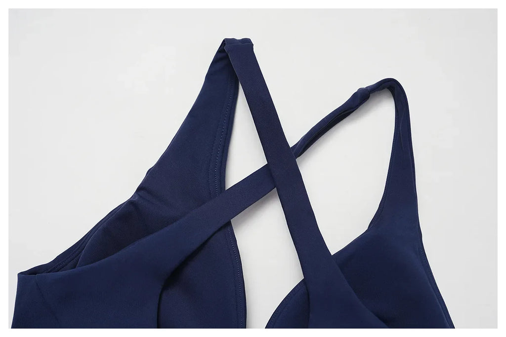Backless Push-Up Fitness Bra - Athletic Crop Top