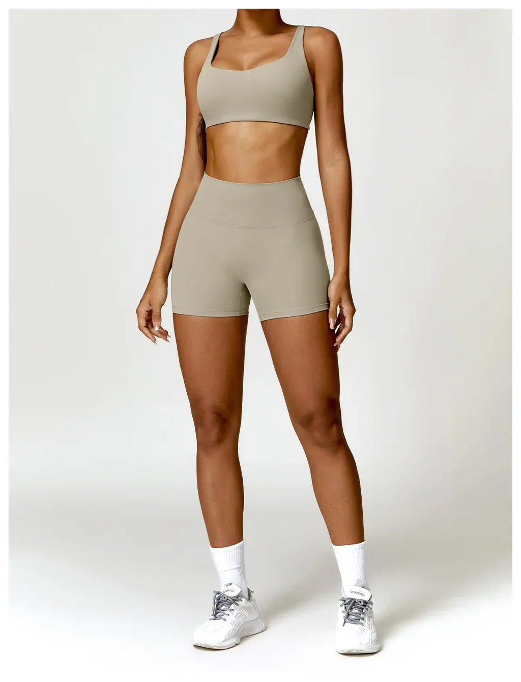 2-Piece Legging & Long Sleeve Set - Women's Yoga Tracksuit