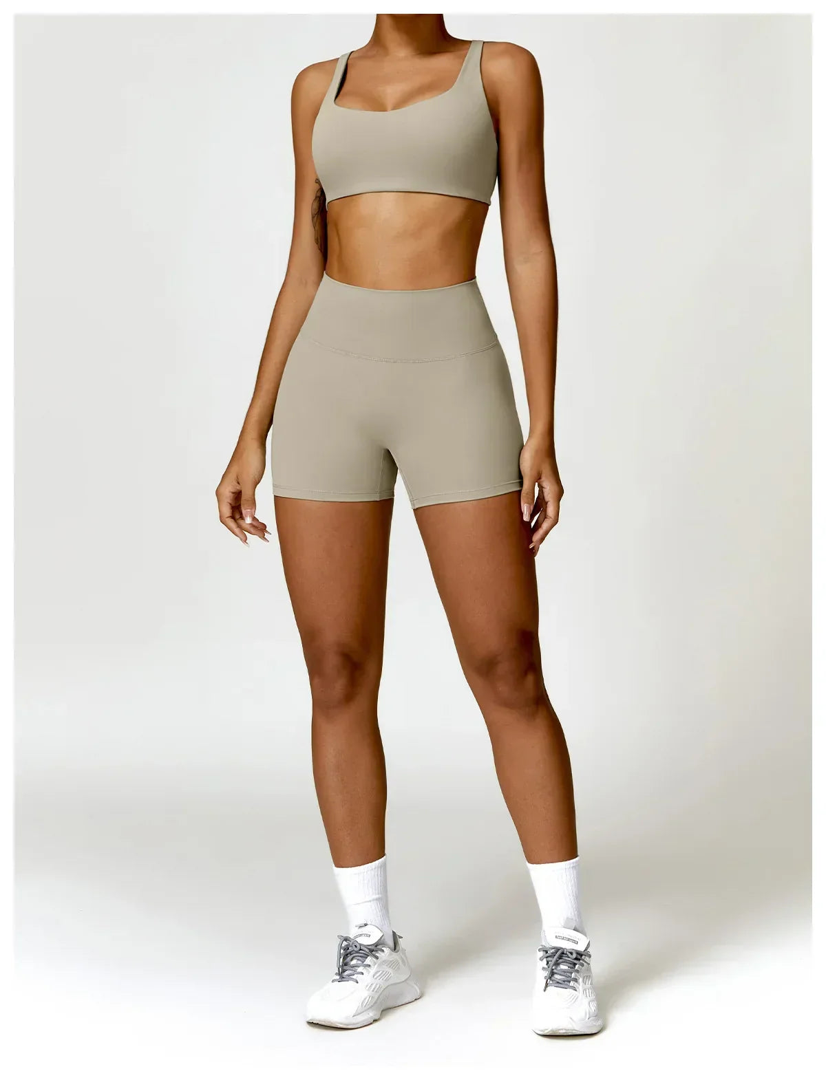 2-Piece Legging & Long Sleeve Set - Women's Yoga Tracksuit