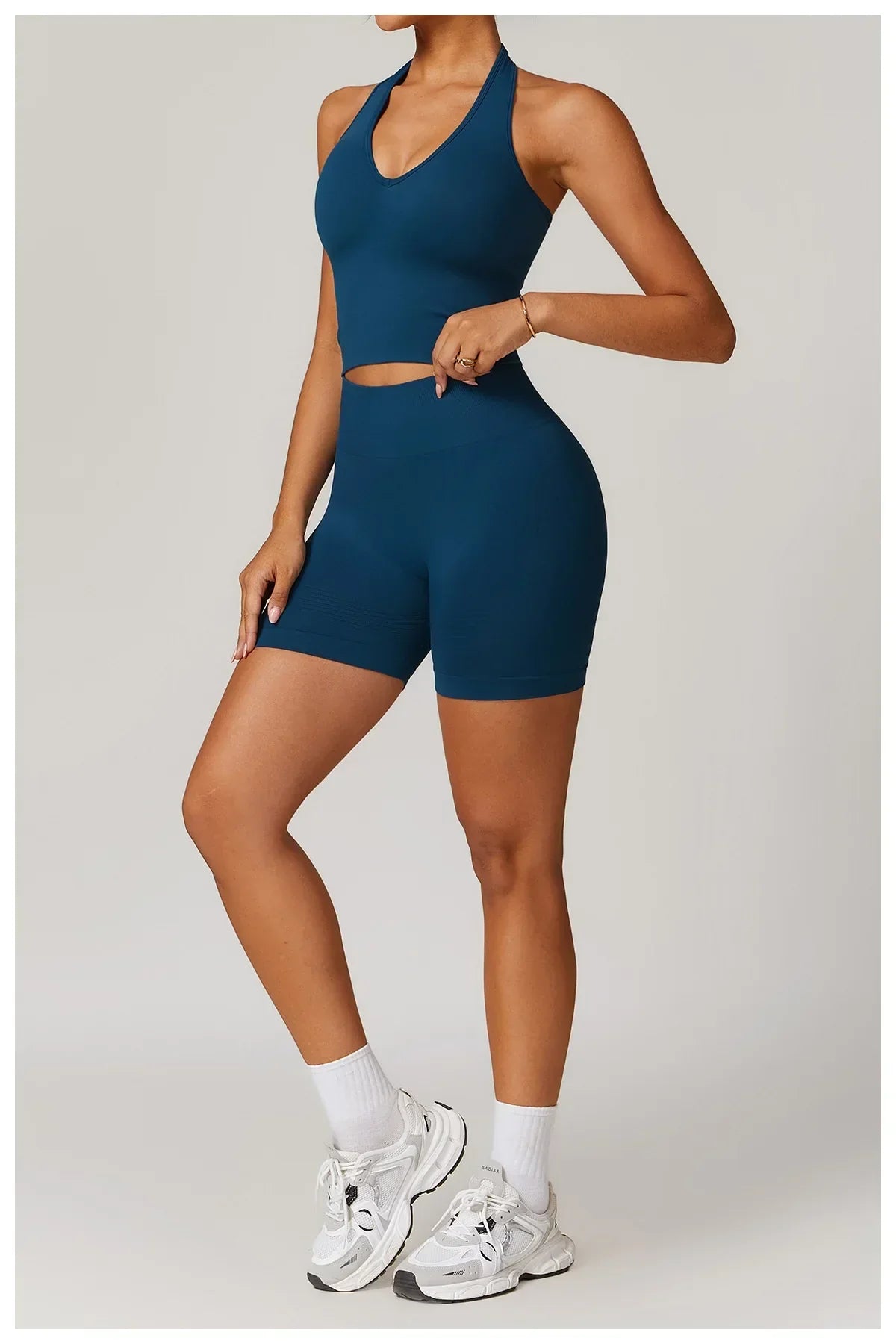2-Piece Seamless Set - High-Waist Leggings & Top Tracksuit