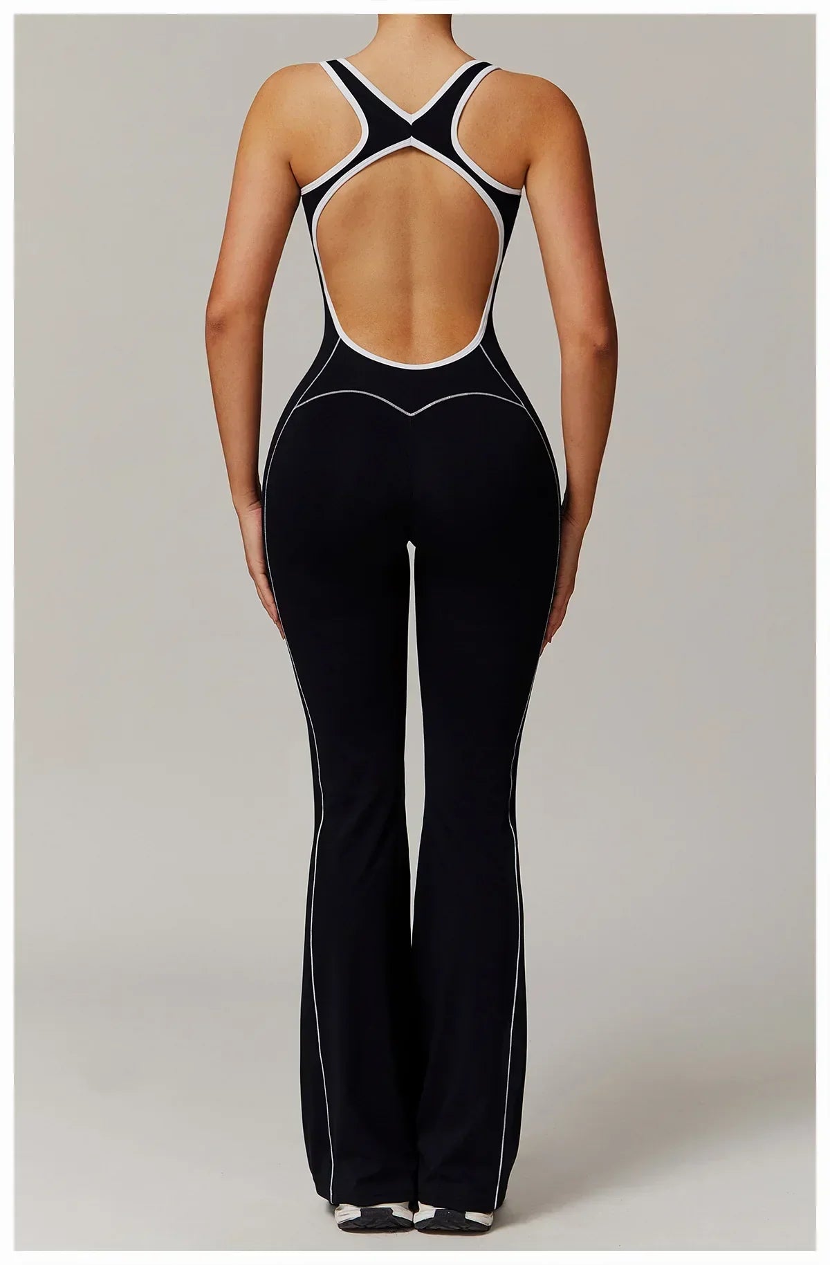 Zip-Up Skort Romper - Women's Gym & Yoga Jumpsuit