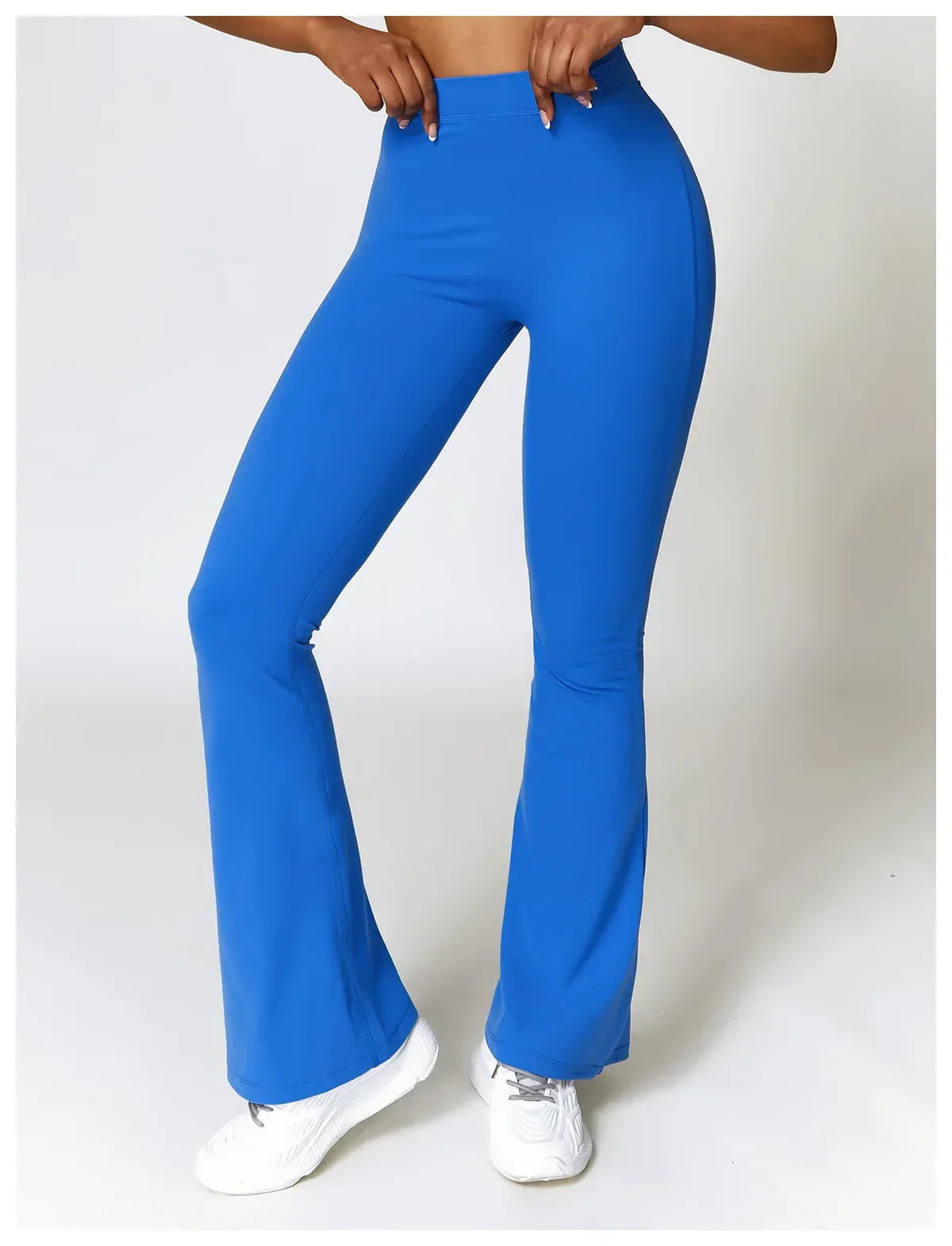 V-Hip Flare Yoga Pants - High-Waist Wide-Leg Leggings