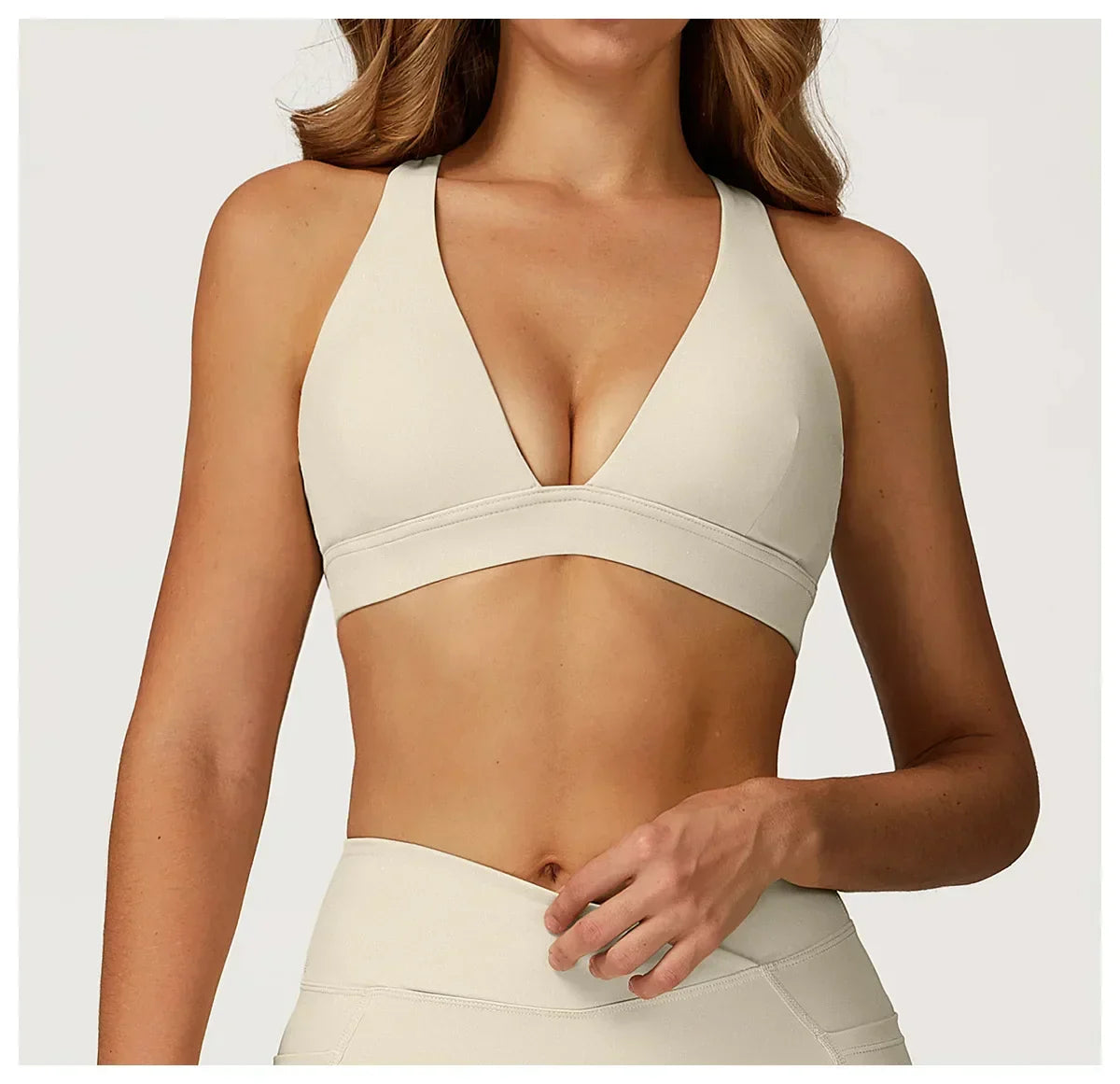 Backless Push-Up Fitness Bra - Athletic Crop Top