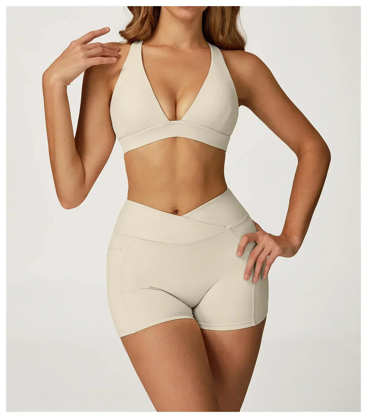 Backless Push-Up Fitness Bra - Athletic Crop Top