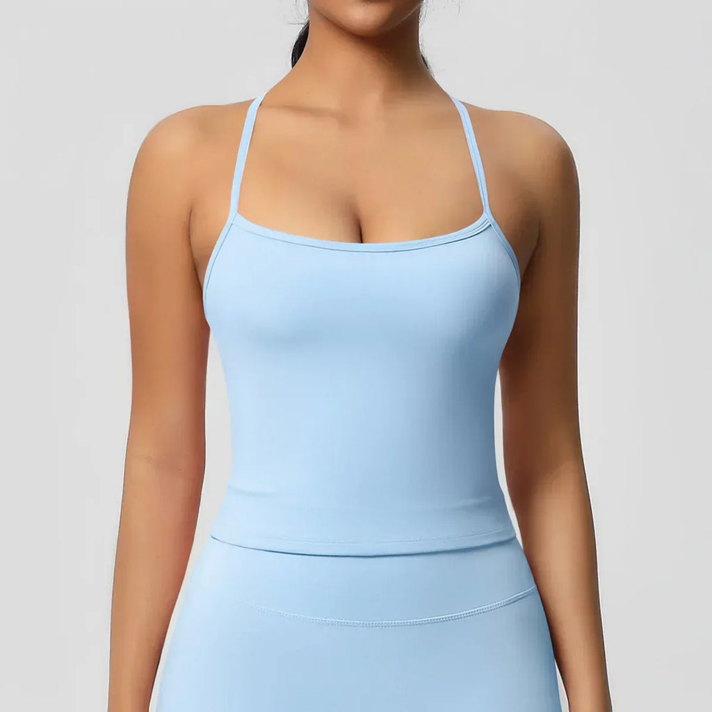 Push-Up Bralette Tank - Women's Training & Running Sports Bra