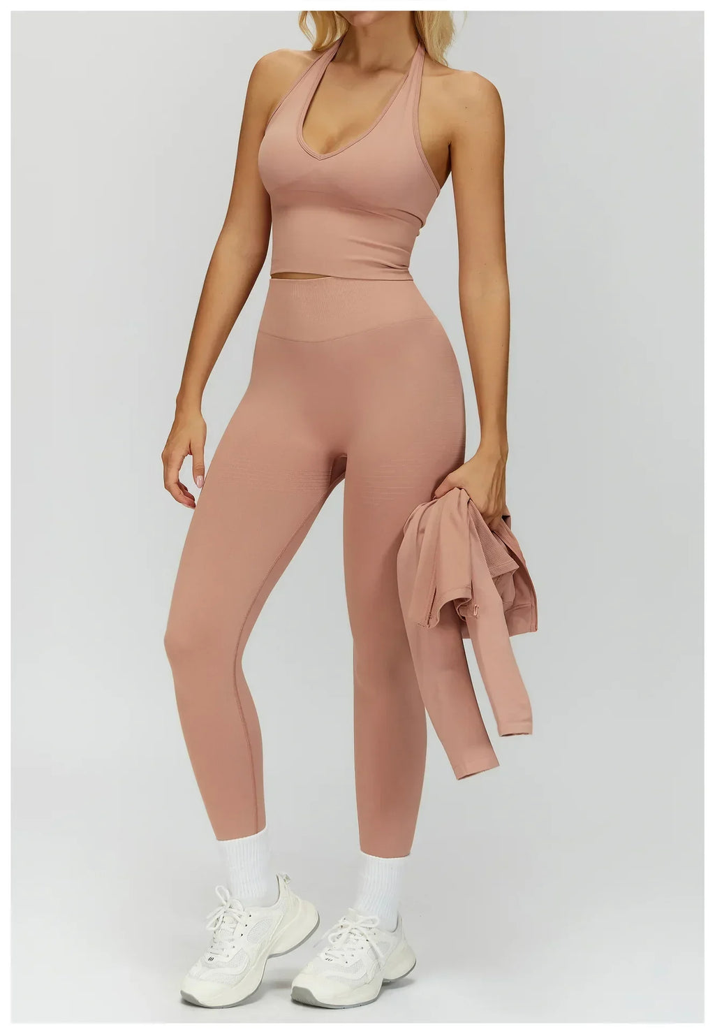 High-Waist Push-Up Leggings - Breathable Yoga & Running Tights