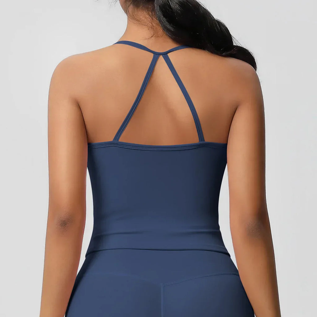 Push-Up Bralette Tank - Women's Training & Running Sports Bra