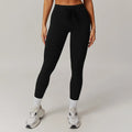 High-Waist Strap Leggings - Push-Up Stretch Gym Tights