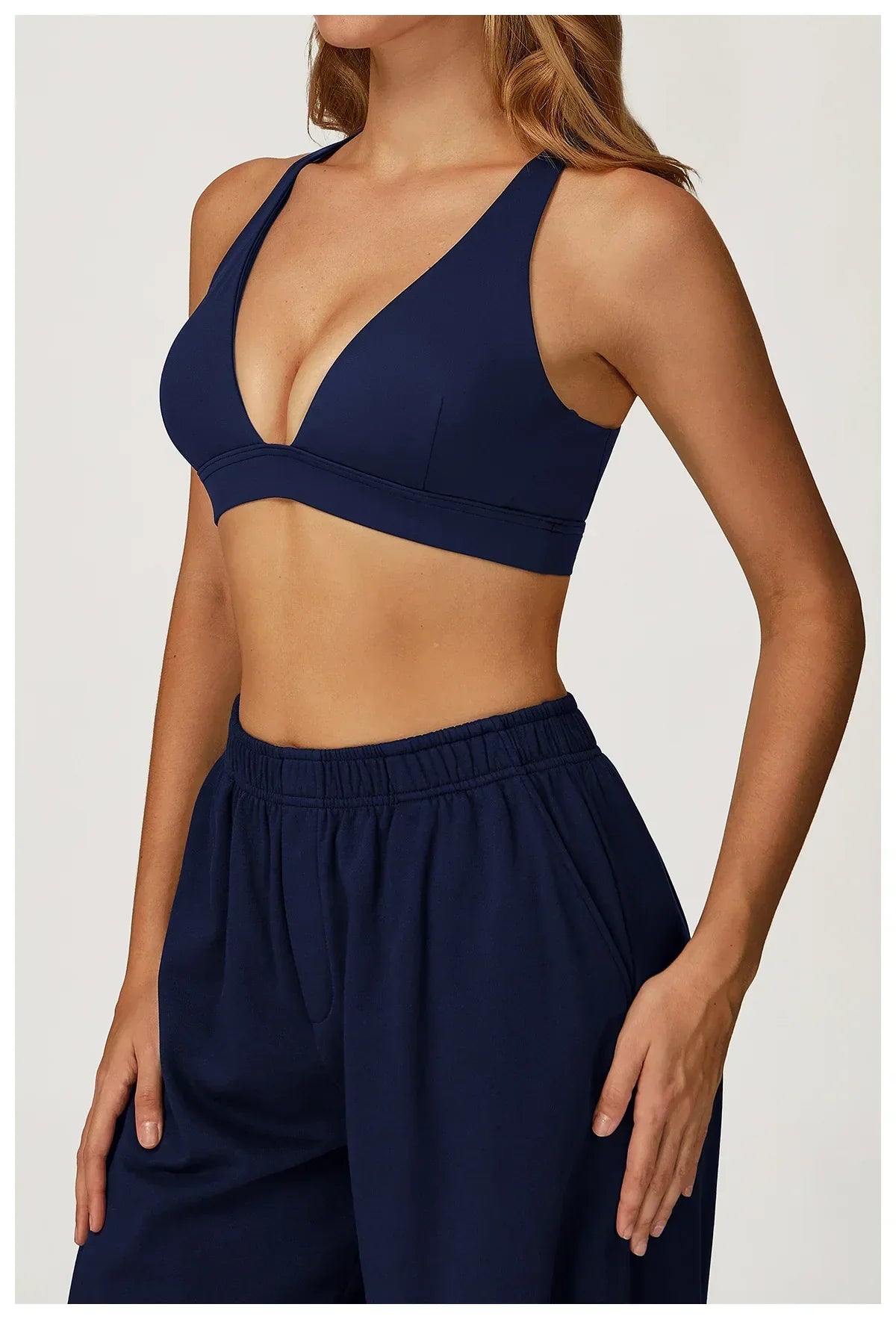 Backless Push-Up Fitness Bra - Athletic Crop Top