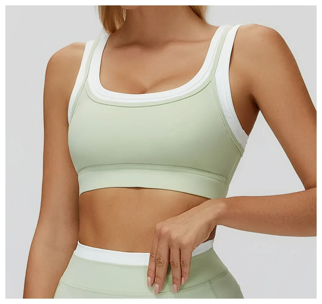 Shockproof Push-Up Sports Bra - Breathable Running Vest