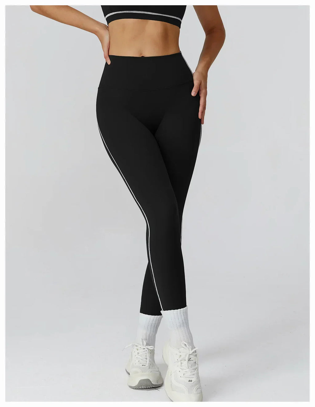 High-Waist Breathable Leggings - Women's Yoga & Running Tights