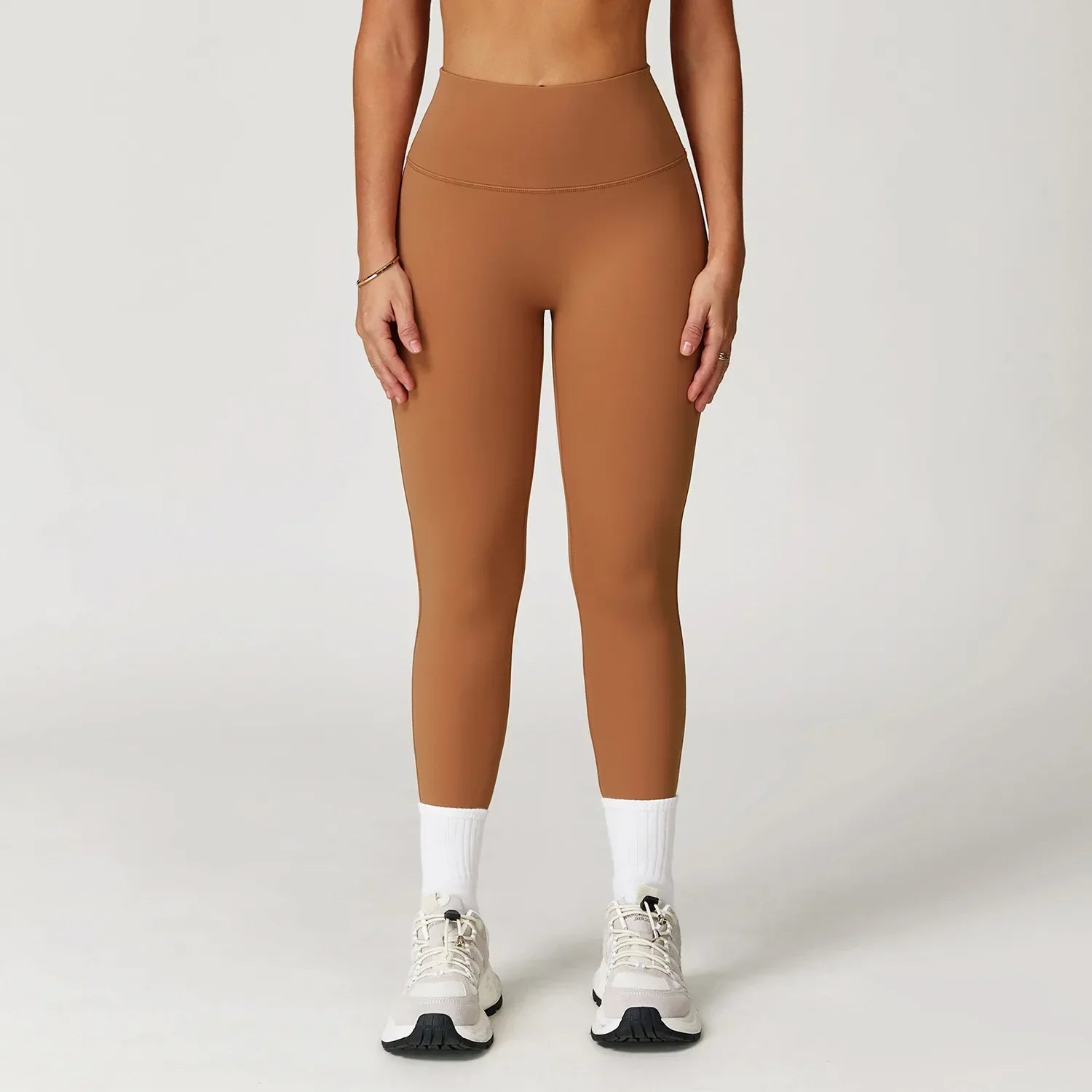 High-Waist Yoga Leggings - Breathable Running Tights