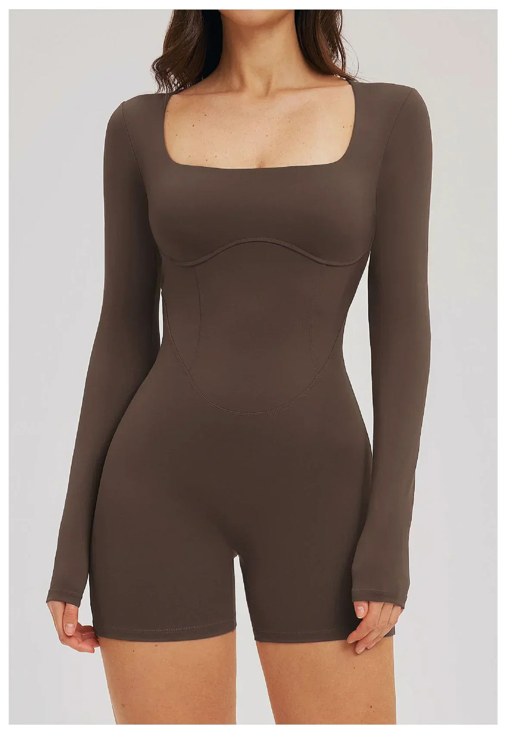 Backless Scrunch Romper - Short-Sleeve Push-Up Bodysuit