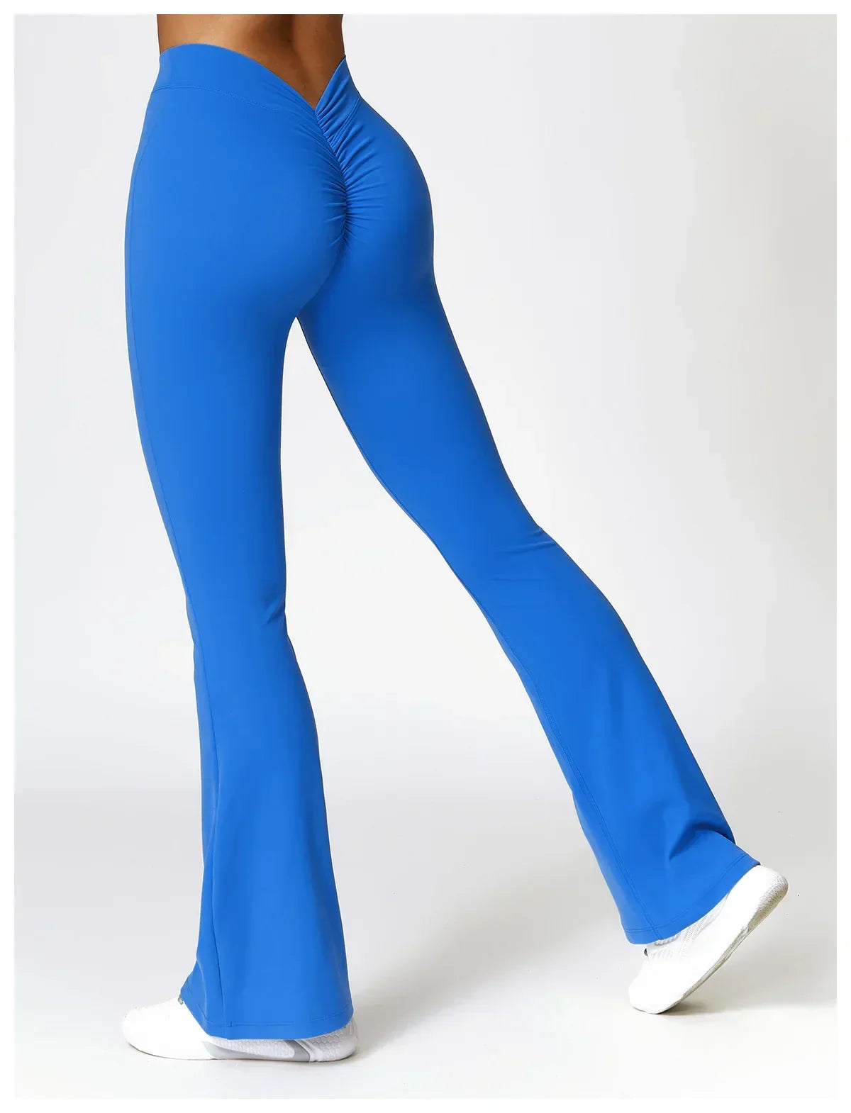 V-Hip Flare Yoga Pants - High-Waist Wide-Leg Leggings