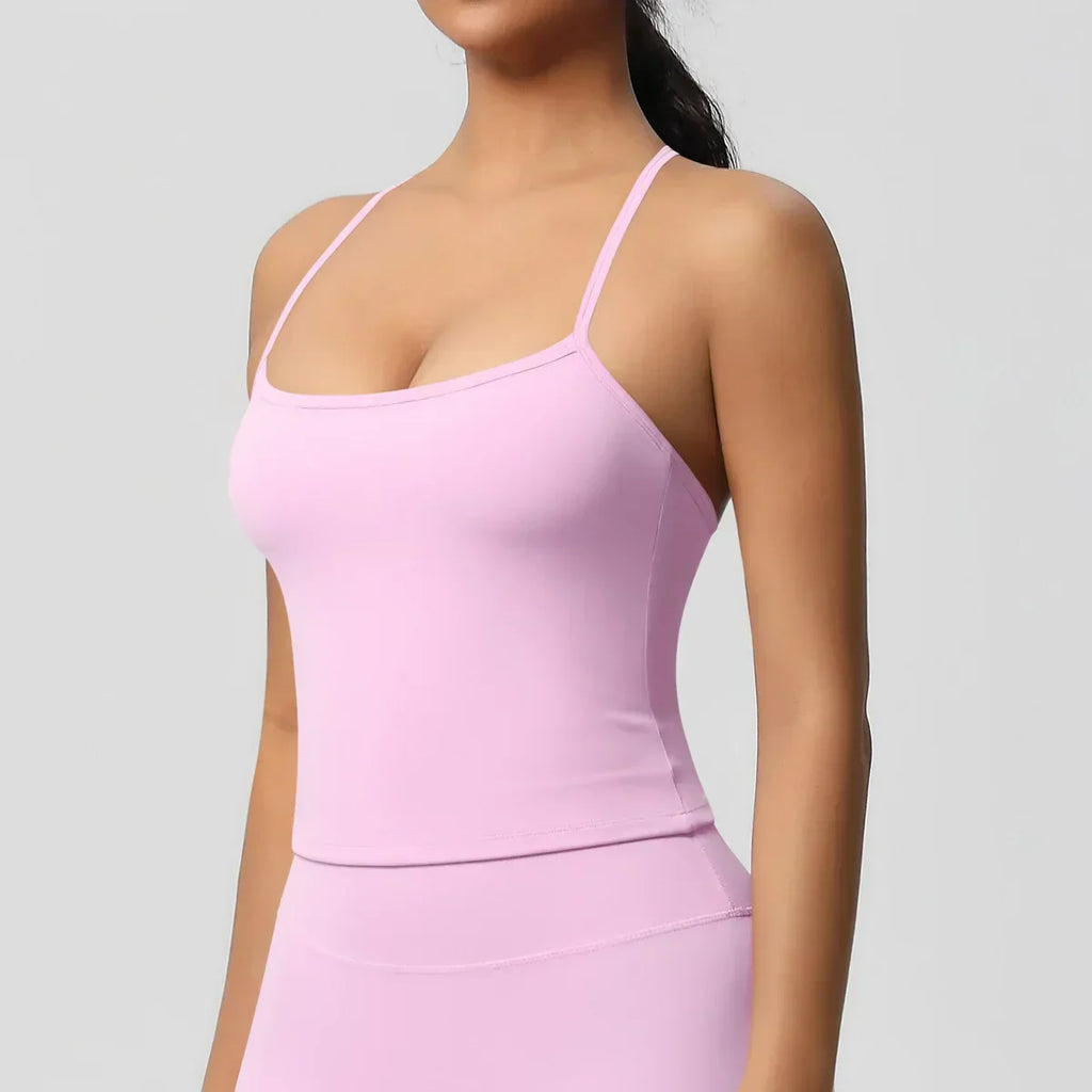 Push-Up Bralette Tank - Women's Training & Running Sports Bra