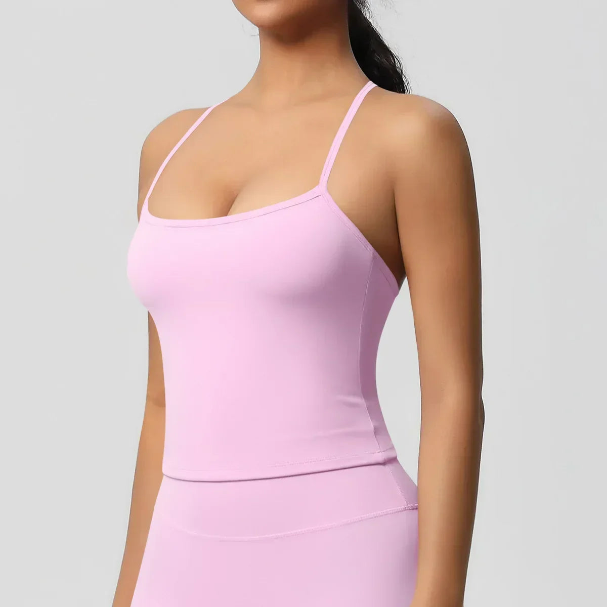 Push-Up Bralette Tank - Women's Training & Running Sports Bra