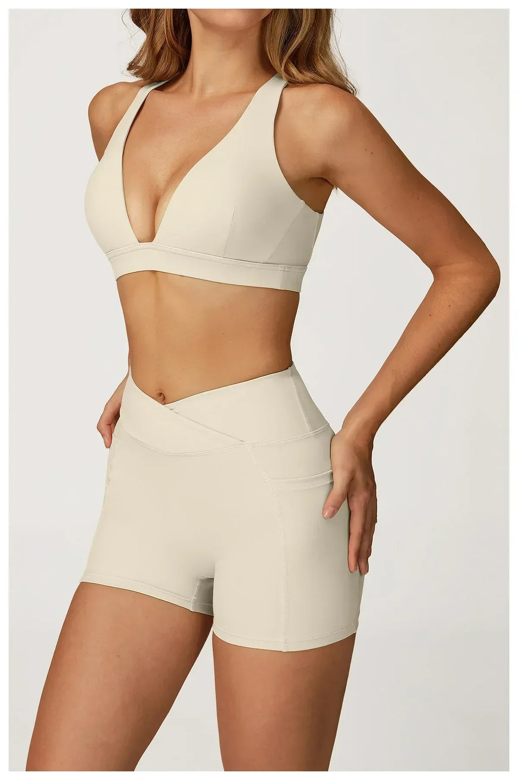 Backless Push-Up Fitness Bra - Athletic Crop Top