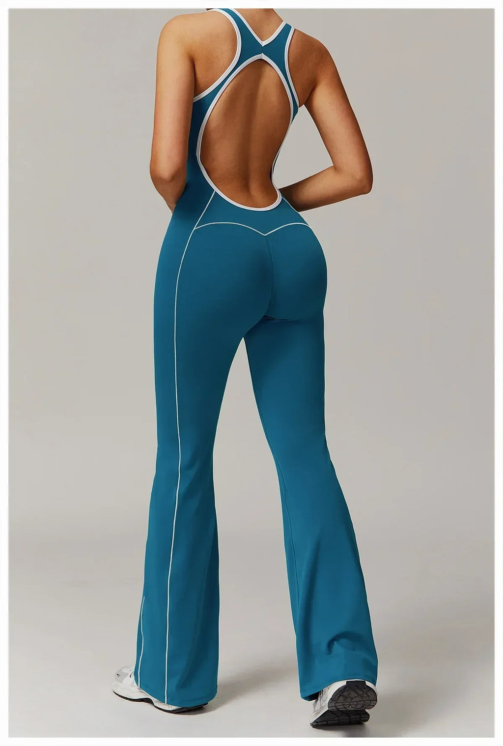 Zip-Up Skort Romper - Women's Gym & Yoga Jumpsuit
