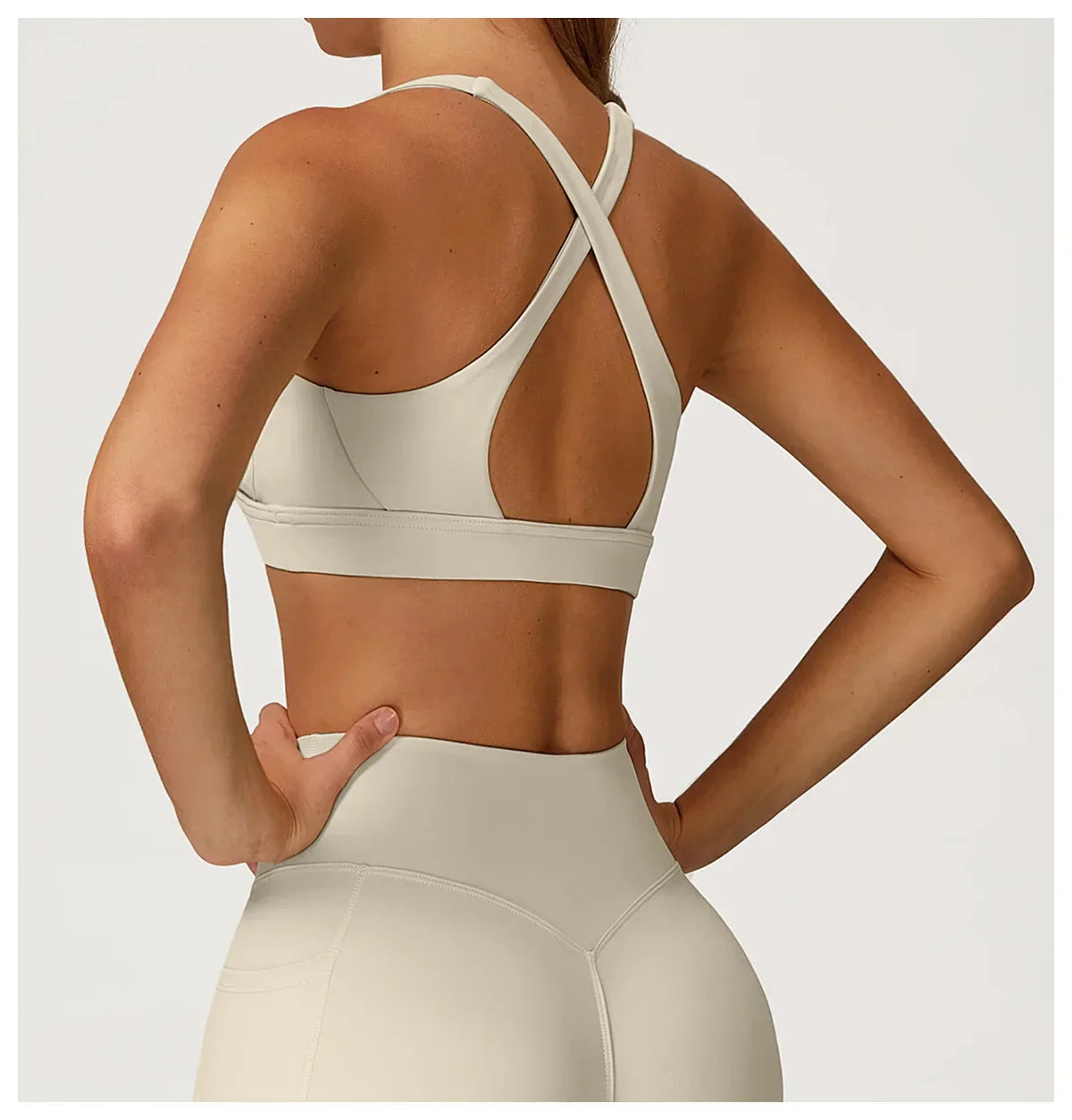Backless Push-Up Fitness Bra - Athletic Crop Top