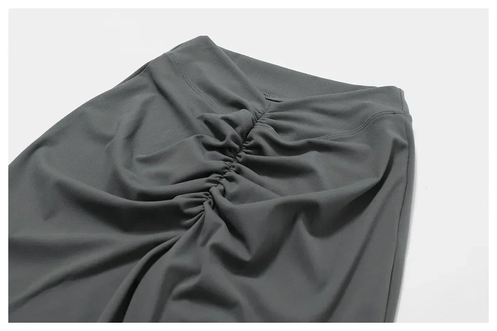 V-Hip Flare Yoga Pants - High-Waist Wide-Leg Leggings