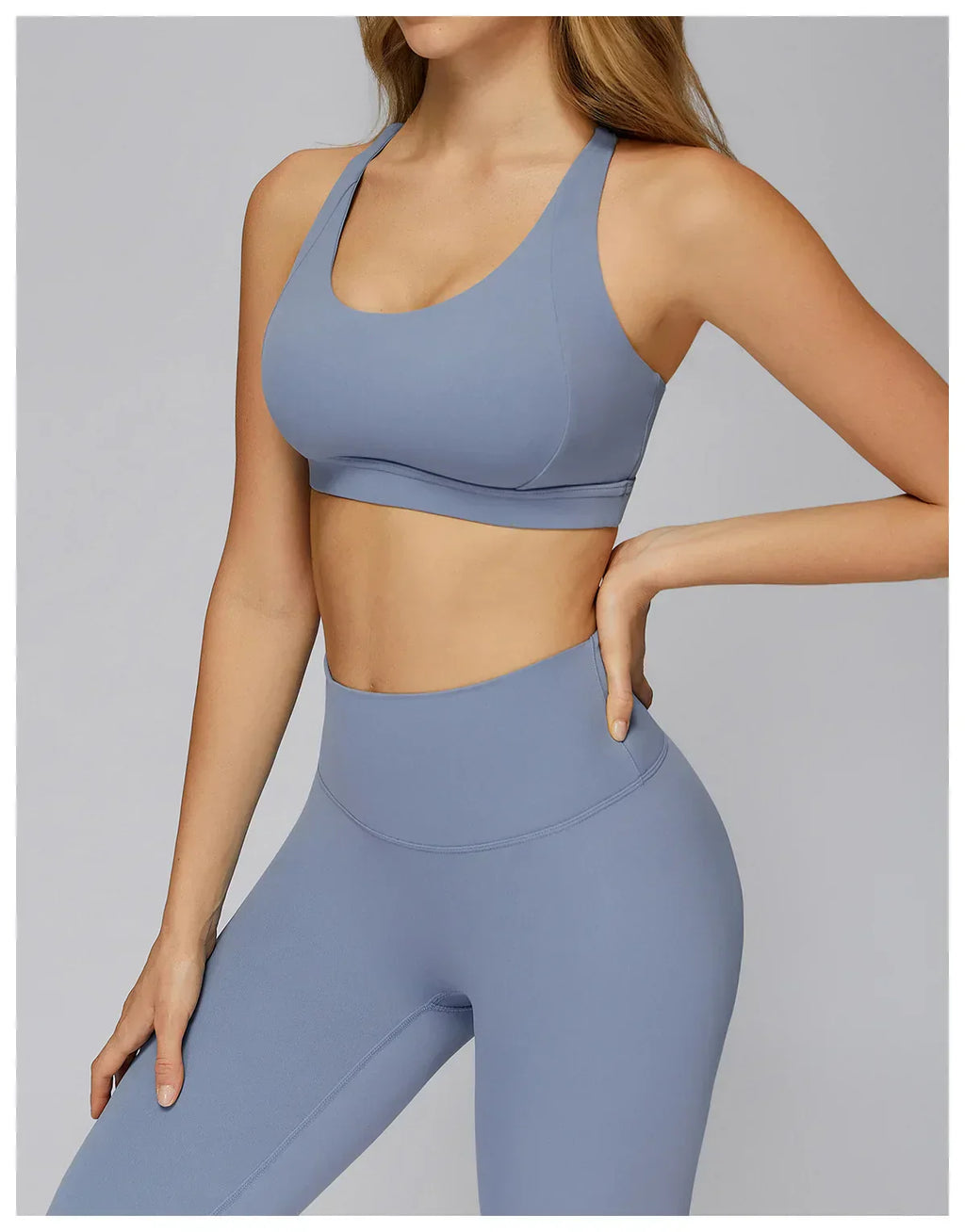 Cross-Back Push-Up Sports Bra - Breathable Tank Top