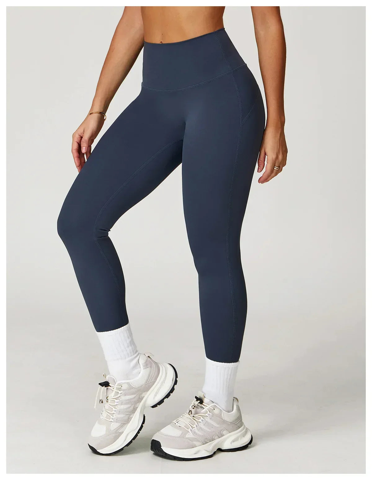 High-Waist Yoga Leggings - Breathable Running Tights