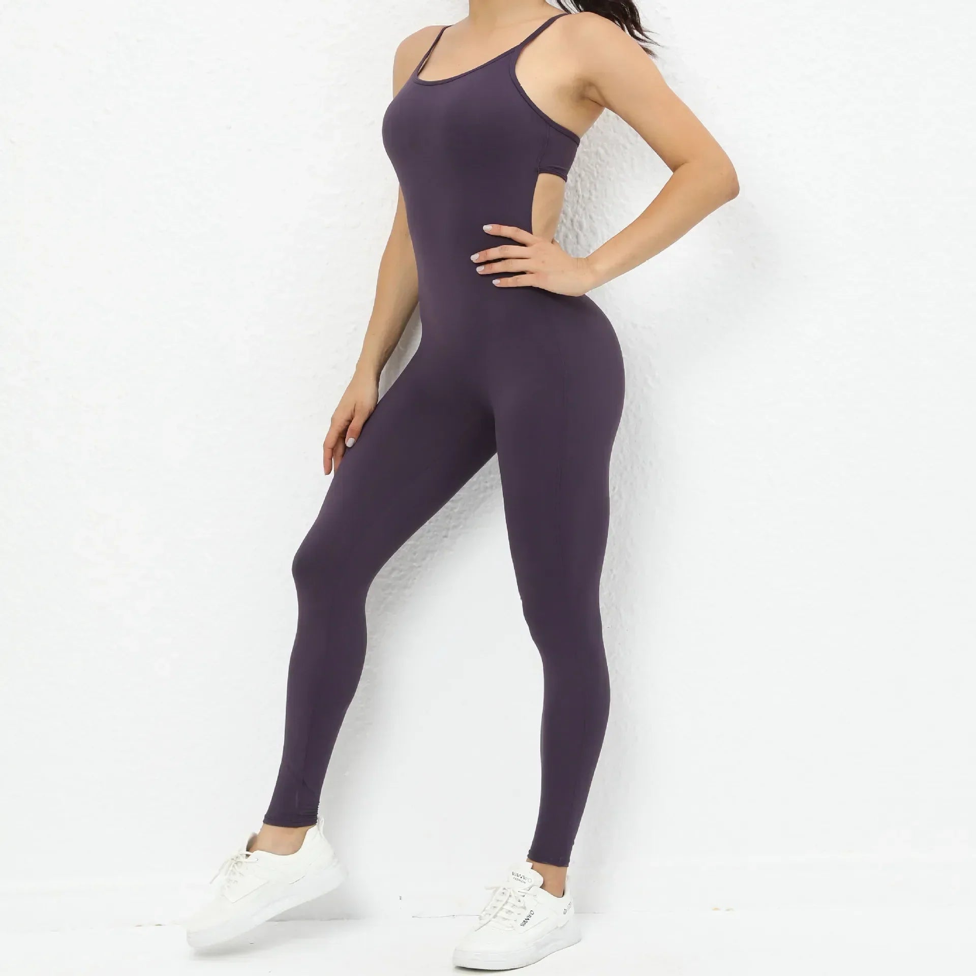Running Overalls Romper - Women's Gym & Yoga Jumpsuit