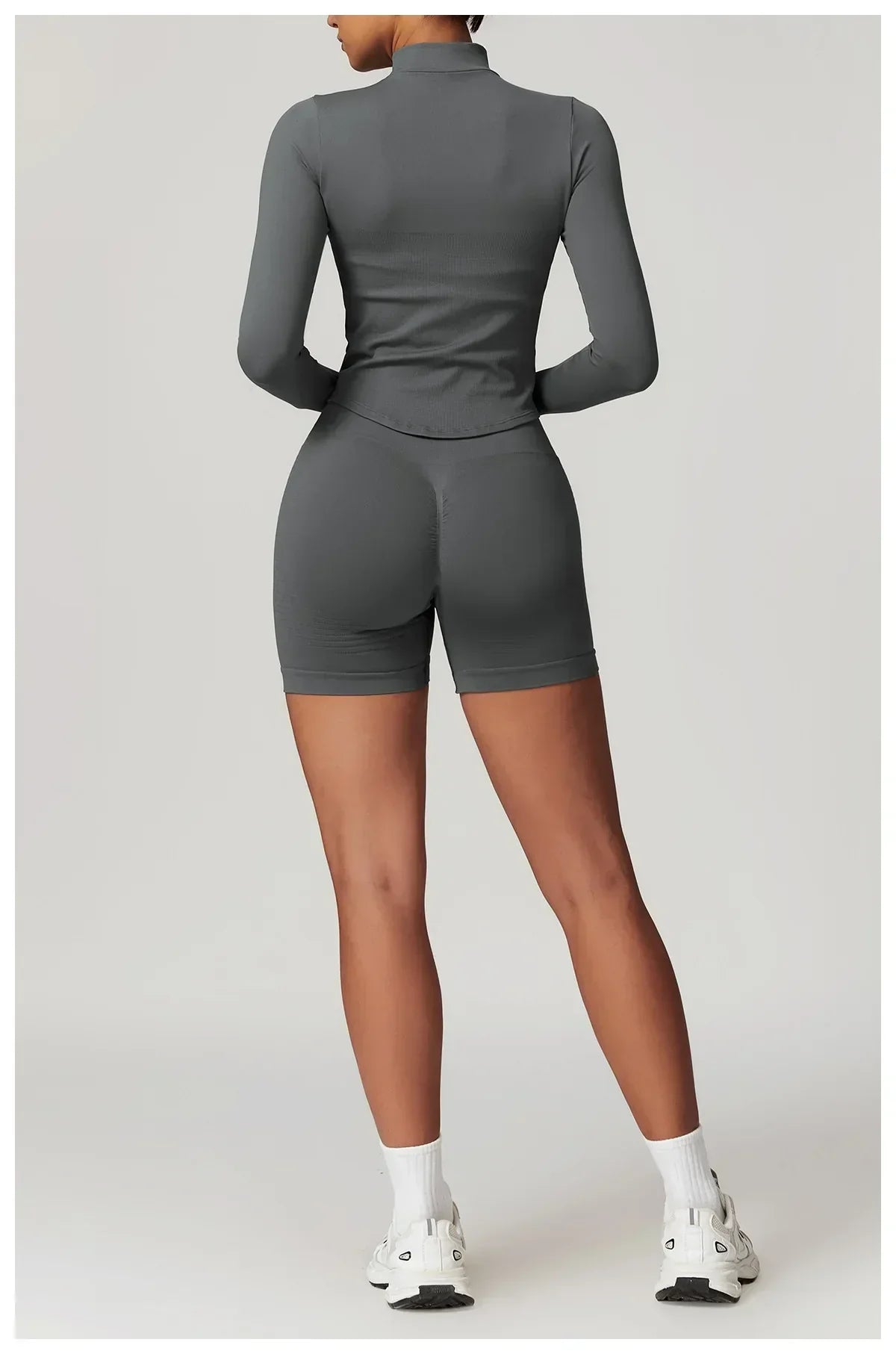 2-Piece Seamless Set - High-Waist Leggings & Top Tracksuit