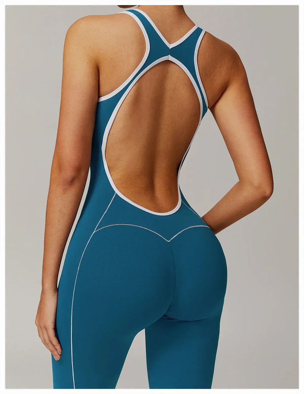 Zip-Up Skort Romper - Women's Gym & Yoga Jumpsuit