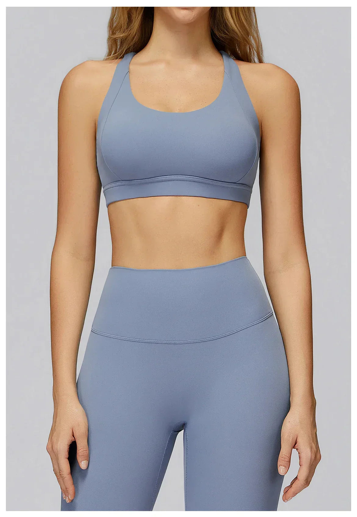 Cross-Back Push-Up Sports Bra - Breathable Tank Top