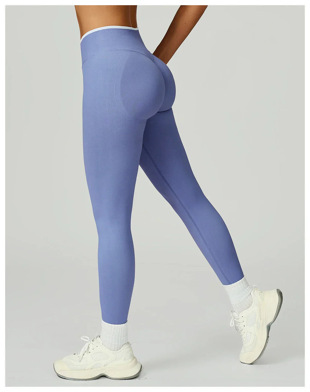 Seamless High-Waist Leggings - Breathable Yoga & Running Tights
