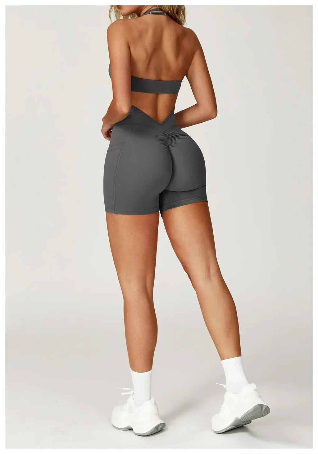 Quick-Dry Push-Up Jumpsuit - Women's Yoga & Gym Bodysuit