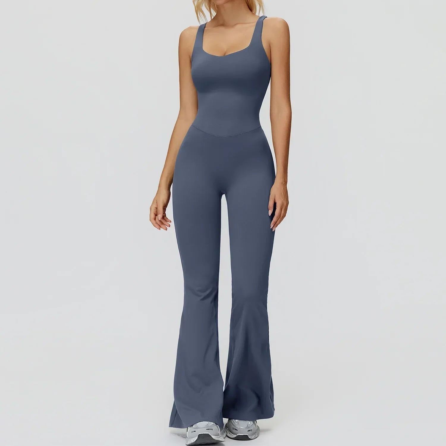 Stretch Push-Up Romper - Women's Yoga & Gym Tracksuit Set
