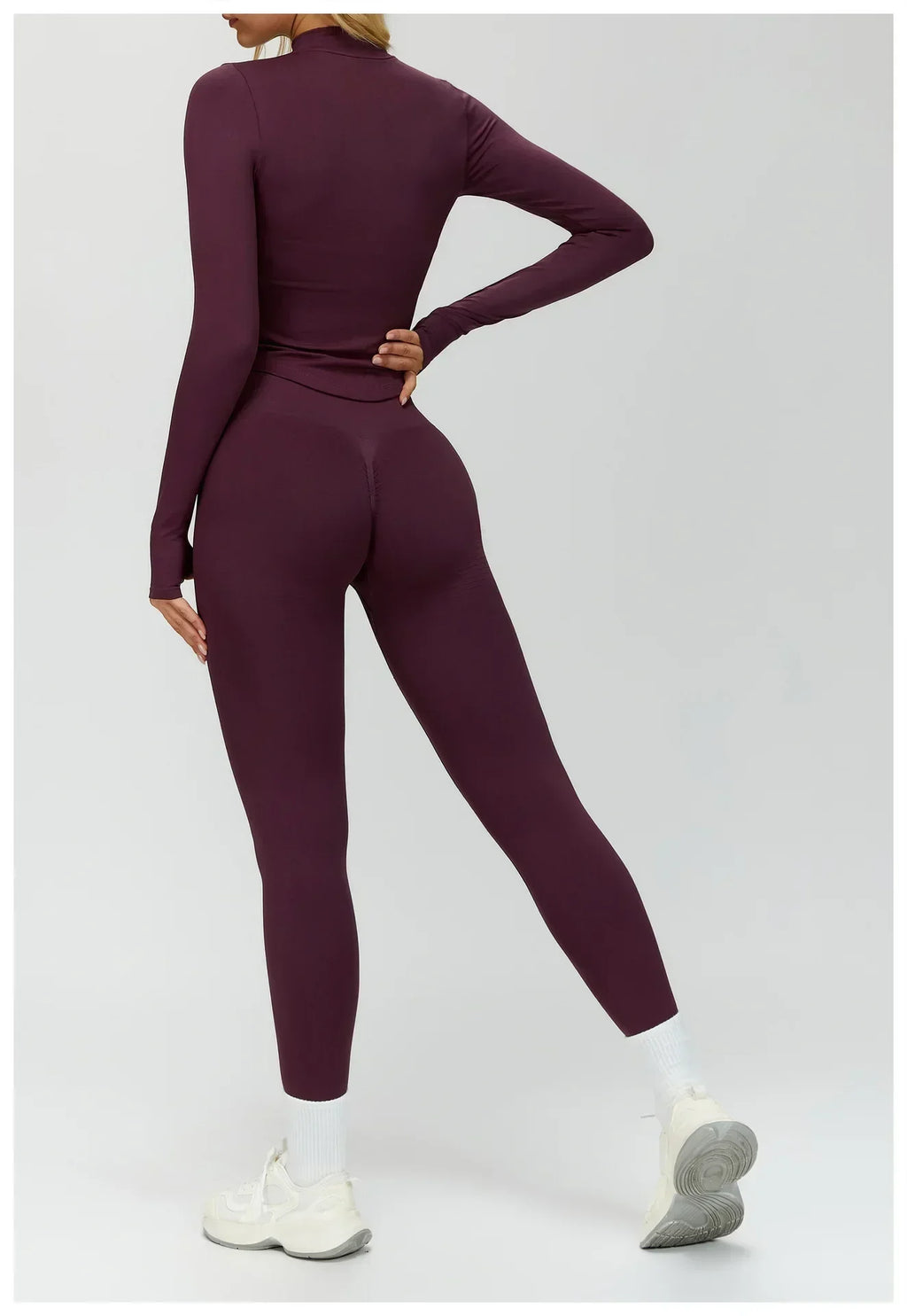 High-Waist Push-Up Leggings - Breathable Yoga & Running Tights