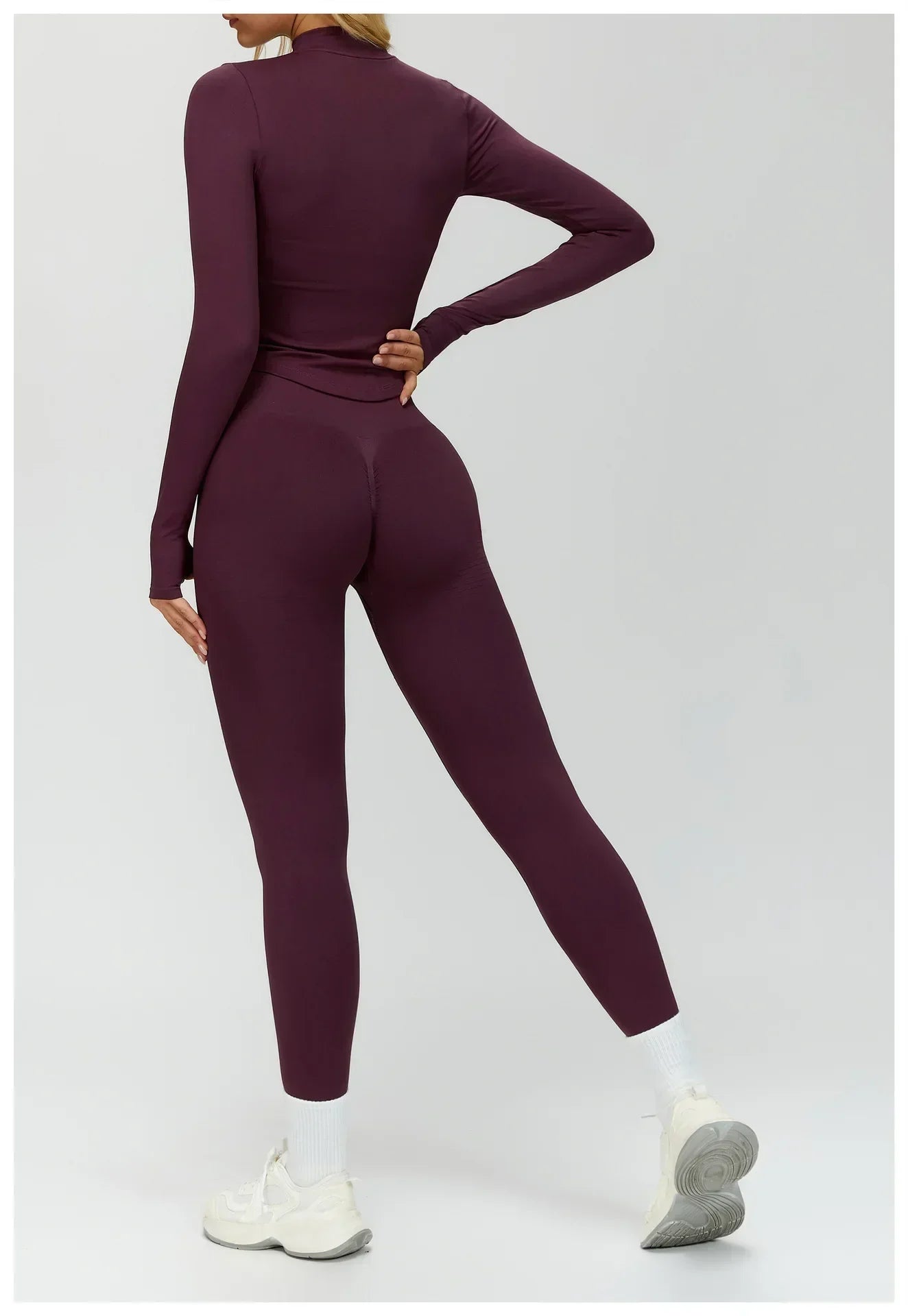 High-Waist Push-Up Leggings - Breathable Yoga & Running Tights