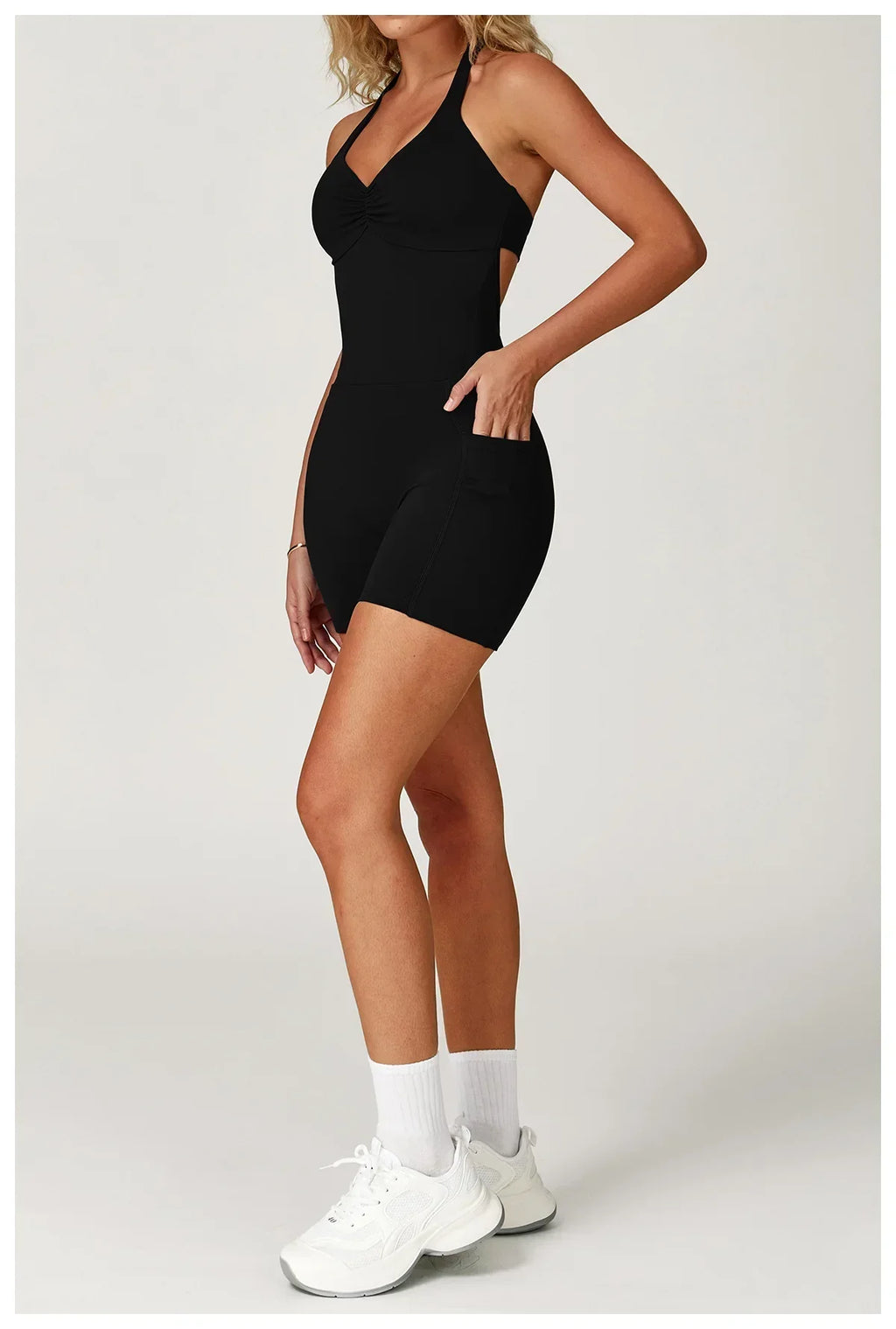Quick-Dry Push-Up Jumpsuit - Women's Yoga & Gym Bodysuit