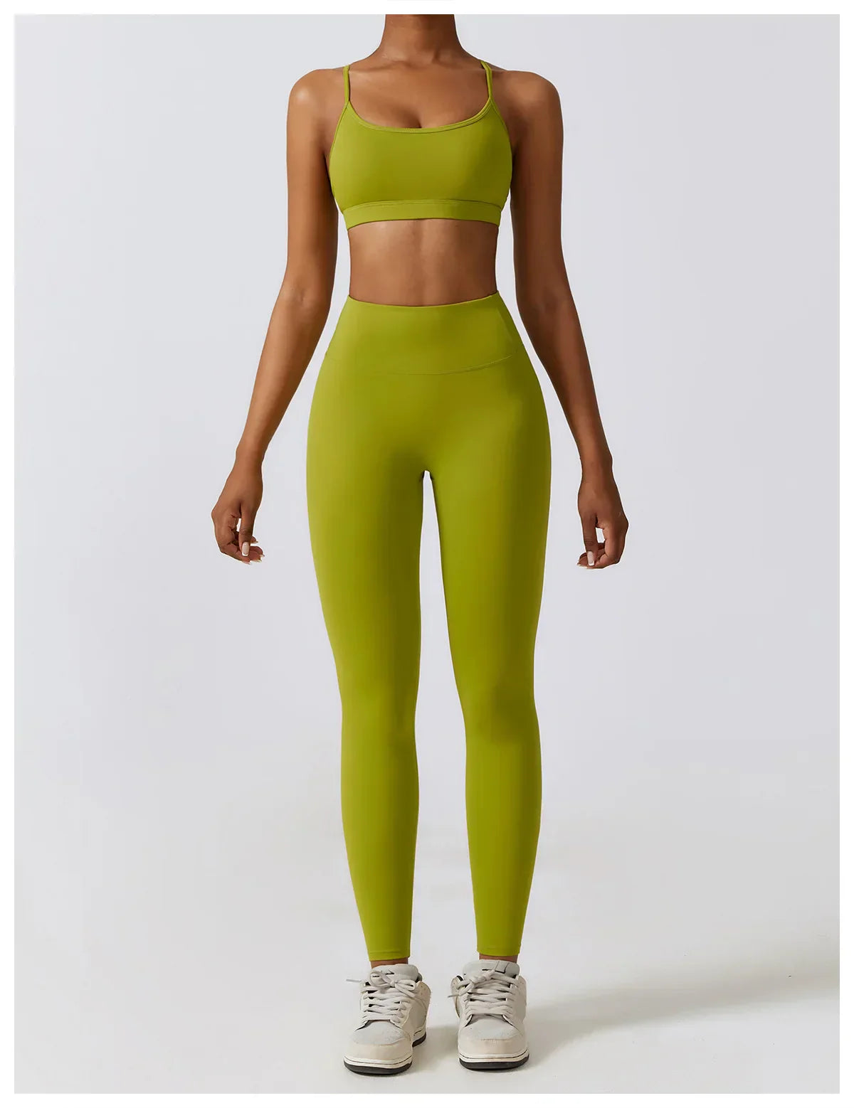 2/3-Piece Activewear Set - Leggings, Bra & Long Sleeve Top