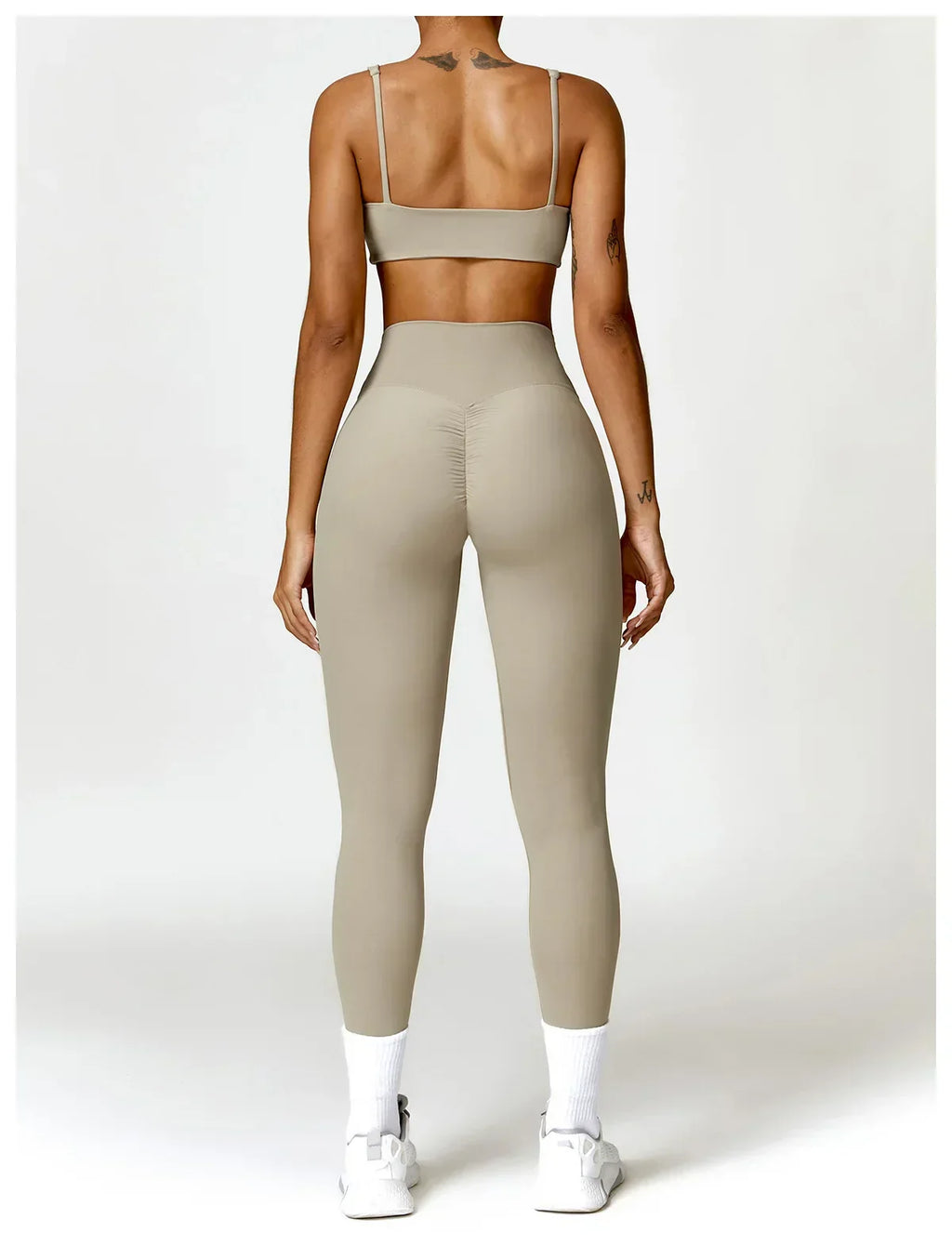 2-Piece Legging & Long Sleeve Set - Women's Yoga Tracksuit