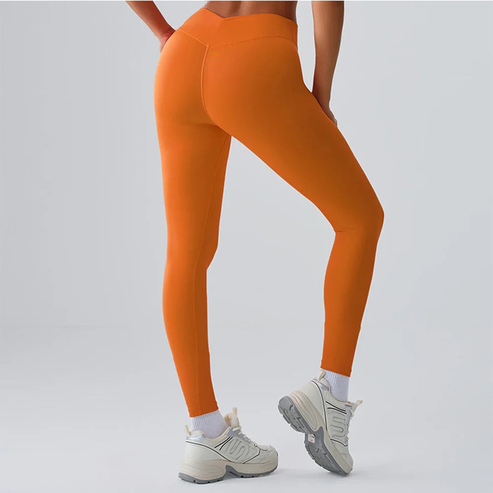 High-Waist Yoga Leggings - Breathable Running & Cycling Tights